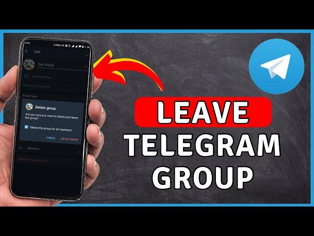 How to LEAVE Telegram Group | Telegram Tutorial