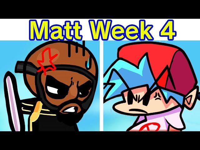 Friday Night Funkin' - VS Matt Full Week 4 + Cutscenes & Ending (Wiik 4 FanMade) [FNF MOD/Hard/Wii]