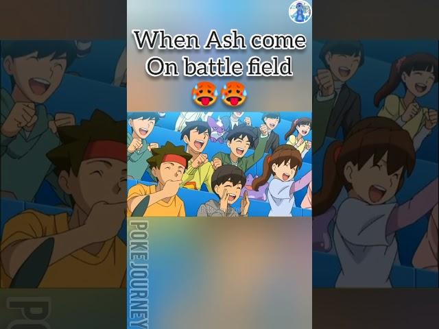 when Ash come on battle field #pokejourney #pokemon #ash #amv #shorts #lucario #pikachu