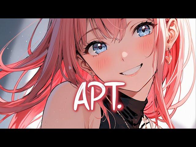 「Nightcore」 APT. - ROSÉ & Bruno Mars  (Lyrics)