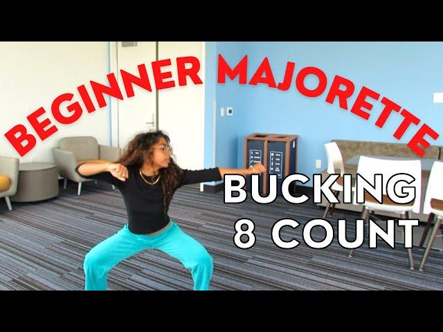 BEGINNER MAJORETTE: BUCKING 8-COUNT | STEP BY STEP | FIU