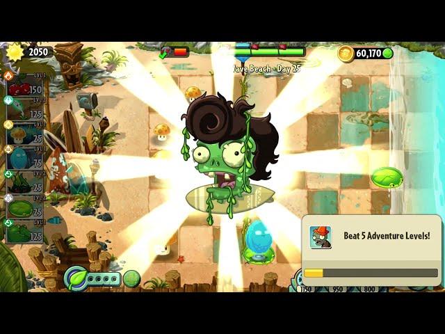 Plants vs Zombies 2 Big Wave Beach day 25 / Растения против Зомби 2 Пляж Большой Волны день 25