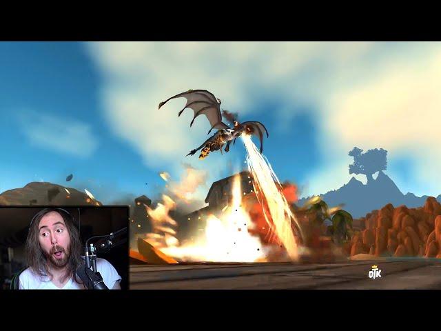 Asmongold tries the NEW RACE in WoW Dragonflight