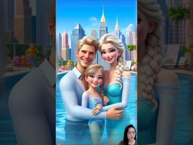  Evolution of Elsa : Holiday with family  #elsa #frozen #cartoon #disney
