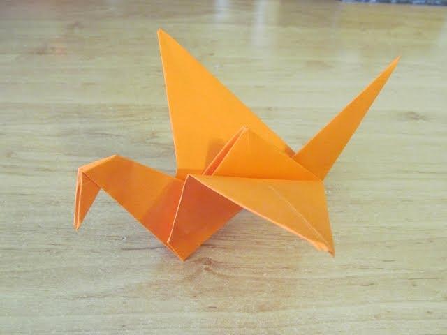 Как сделать ПТИЦУ ИЗ БУМАГИ Бумажная птица ОРИГАМИ How to make PAPER BIRD ORIGAMI