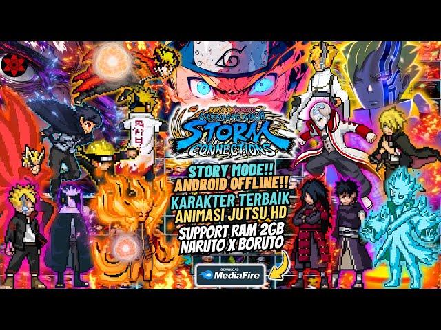 NEW!! NARUTO x BORUTO Ninja STORM Connections Mugen Android - OFFLINE Story Mode Best Characters