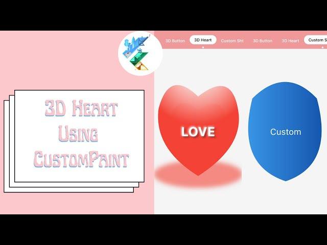 3D Heart using CustomPaint #CustomPaint #Flutter #flutterdeveloper #3D