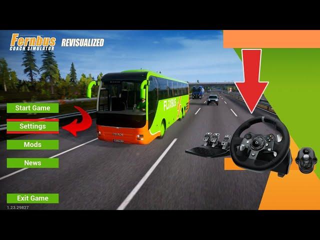 How To Setup Logitech G920 \G29 ! ! ! Fernbus Simulator !