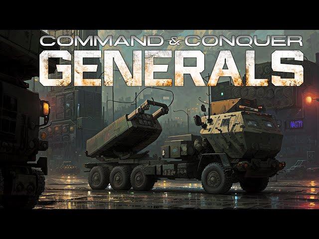 USA Himars + Air Force 1 vs 3 USA Super - C&C Generals Shockwave Remastered