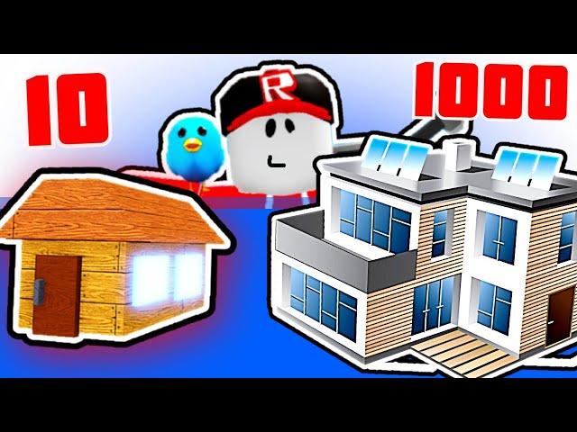 Постройки из 10 100 1000 Блоков Деревня в Build a Boat Roblox