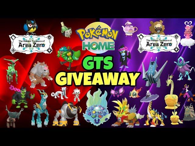 Pokémon HOME: GTS & Direct Trades Giveaway (see list)