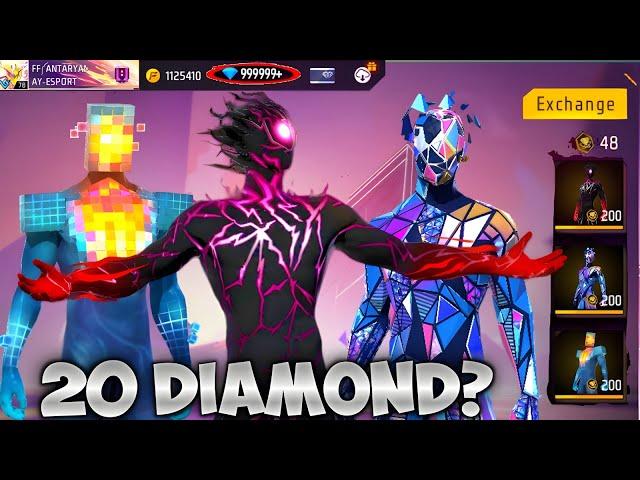 20 DIAMOND ONLY? I GOT ALL BUNDLE IN NEW SUPERHERO EVENT FREE FIRE || FREE FIRE NEW RING EVENT