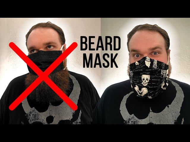 Beard Mask! Husband Sewing Episode #1 DIY surgical face mask with filter pocket 2020