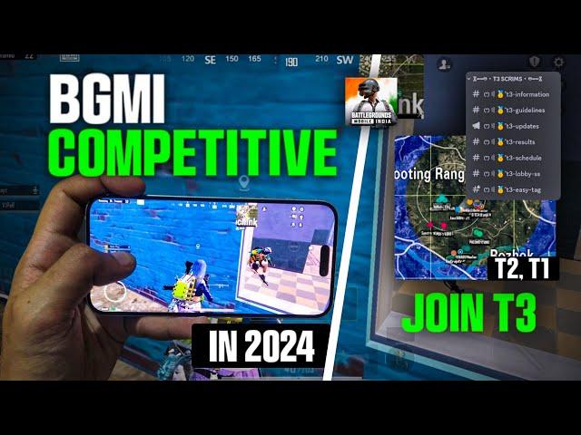 BGMI Competitive in 2024 | how to join bgmi esports in 2024 | how to register daily t3 scrims |