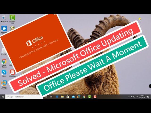 Solved - Microsoft Office Updating Office Please Wait A Moment