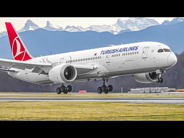 250 PLANES in 3 HOURS !  Geneva Airport Plane Spotting | Close Up Airplane Takeoffs & Landings