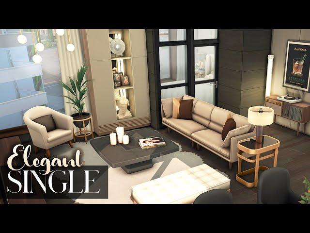 ELEGANT BACHELOR APARTMENT  | No CC | The Sims 4: Casanova Cave Kit Speed Build