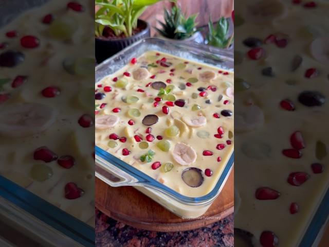 Healthy fruit custard (No custard powder,sugar,jaggery) #healthydessert #fruitcustard