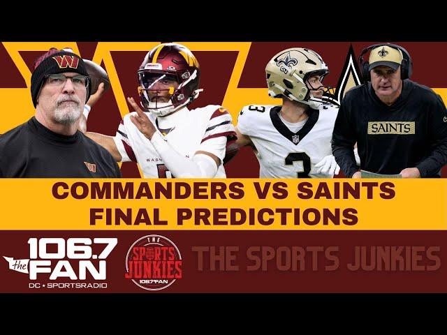 Commanders vs Saints Final Predictions | Sports Junkies