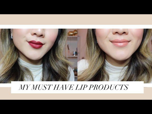 MY MUST-HAVE LIP PRODUCTS | Guerlain, Charlotte Tilbury, YSL, Oak + Fort, Buxom, NARS | getawei