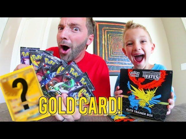 WE PULLED A POKEMON GOLD CARD!? / More Hidden Fates