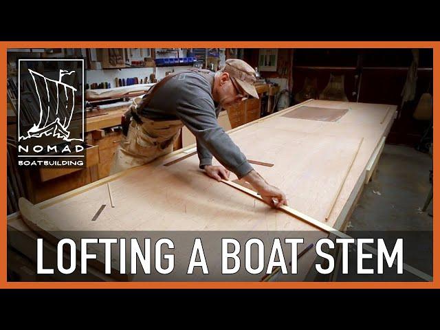 How to loft a stem rabbet for a traditional boat