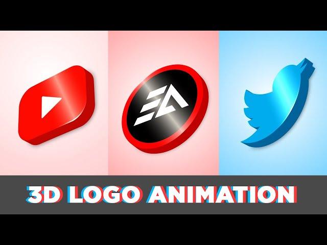 3D Logo Reveal Animation in After Effects Tutorial - No Plugin (FREE Template)