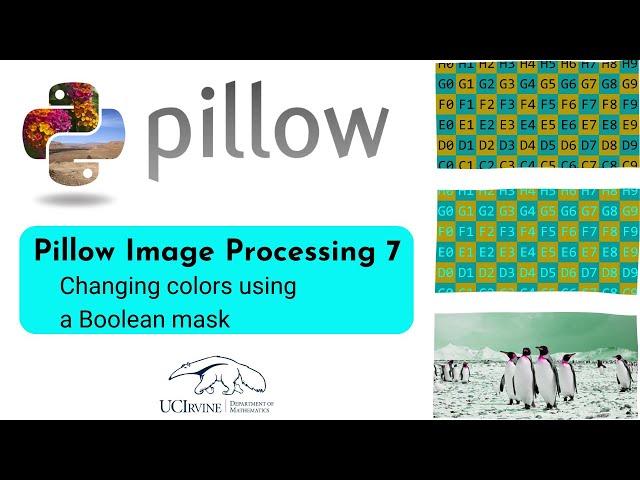 Pillow image processing 7: Changing colors using a Boolean mask