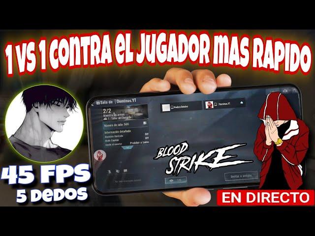 Me enfrento con EL JUGADOR  MAS RAPIDO DE BLOOD STRIKE |1vs1 Hadezx|