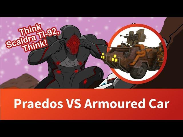 Praedos vs Armored Car RM200 (Warframe 1999)