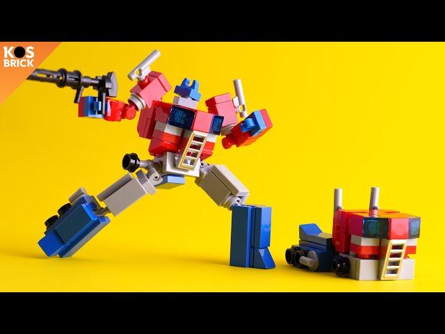 Lego Optimus Prime Transformer Mini Mech part 5 (Tutorial)