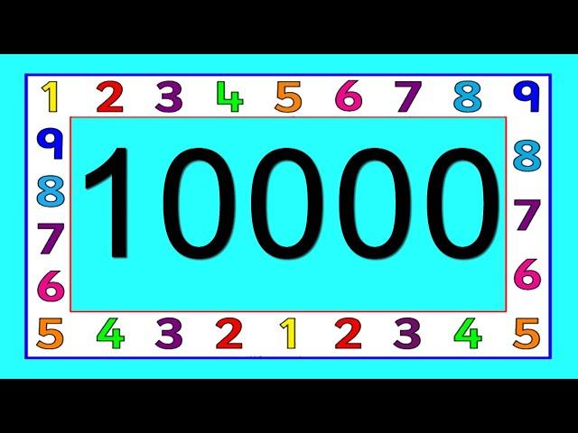 Numbers 1 to 10000 | Números de 1 a 10000 |1から10000までの数字 | 从1到10000的数字 | 10.000 Ito ABC