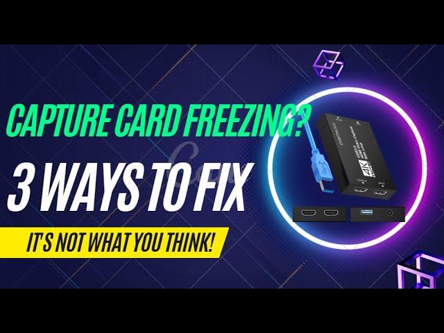 3 Ways to Fix USB 2.0/3.0 Capture Card Freezing in OBS Studio/StreamLabs FIX - Roof Playz