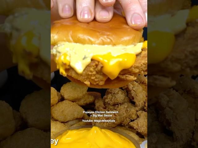 McDonald’s + Popeyes? #asmr #mukbang #food