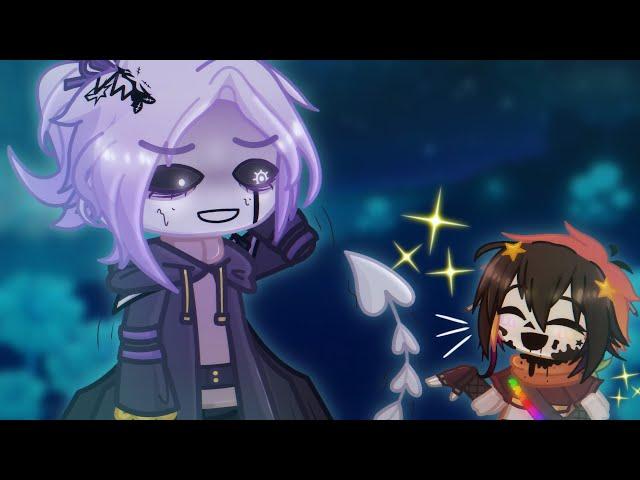 Ink's apathy when he's talking  ft. Aster .://Zephyr!Gaster & Ink!Sans//:.•||Gacha Life 2||•. UTMV