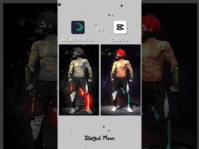 Which one is best // Alight motion vs CapCut, ff edit tutorial, lobby edit ff #shorts