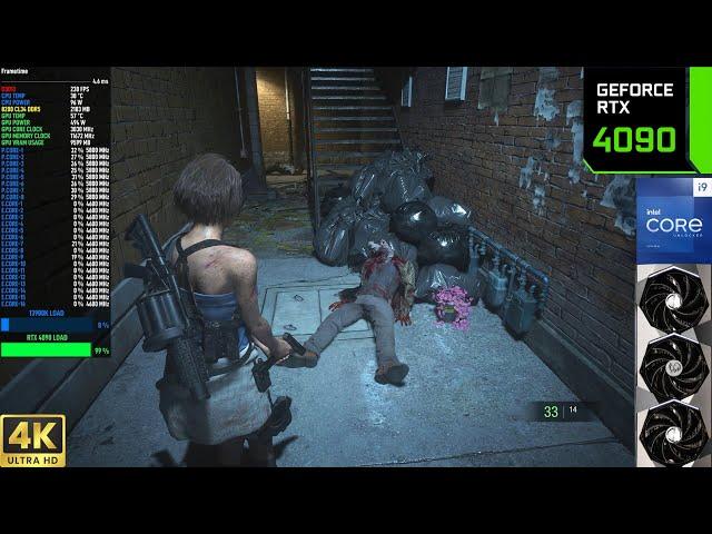 Resident Evil 3 - Ray Tracing 4K Native Max Settings | RTX 4090 | 13900K