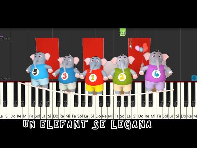 Un Elefant Se Legăna  USOR TUTORIAL Pian | Orga | Clapa 