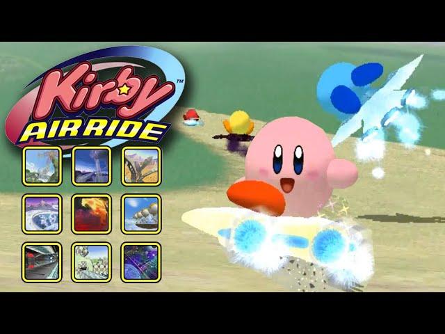 Kirby Air Ride - All Tracks (Full Race Gameplay)