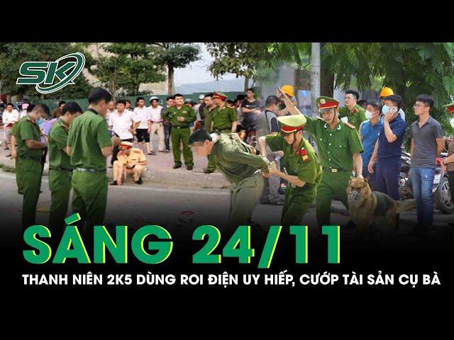 Sáng 24/11: Thanh niên 2k5 manh động dùng roi điện uy hiếp, cướp tài sản cụ bà 70 tuổi giữa ban ngày