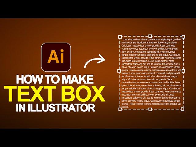 How to Make a Text Box in Illustrator | Illustrator Beginner Tutorial