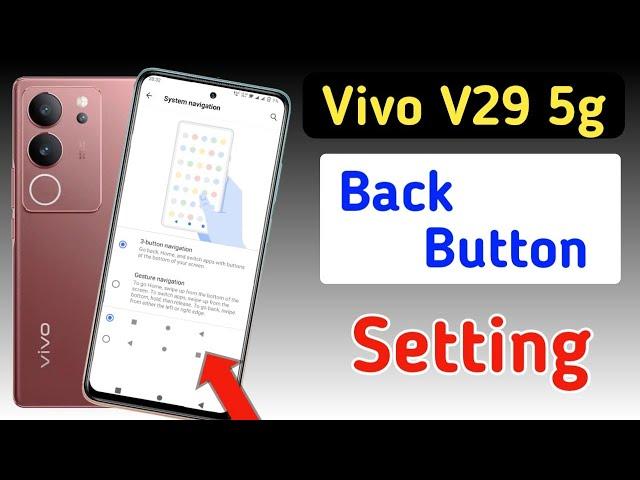 vivo v29 5g back button setting/vivo v29 5g back button change/vivo v29 5g navigation gesture