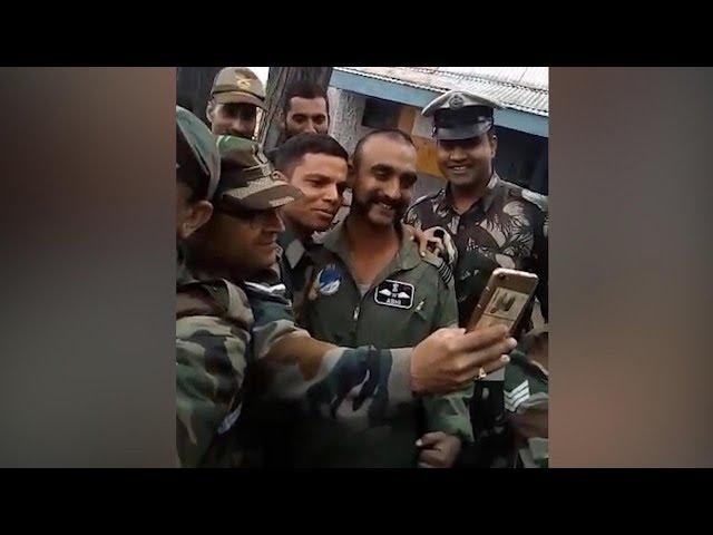 Watch: Wing Commander Abhinandan getting clicked with fellow colleagues