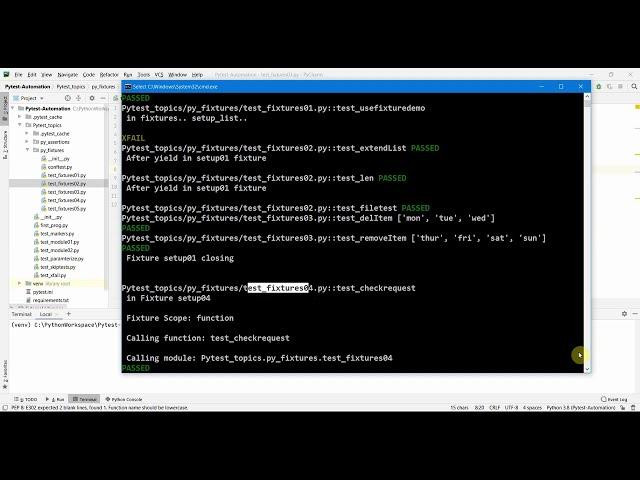 Pytest Tutorial: Scope of Pytest Fixture Functions | Pytest Fixtures