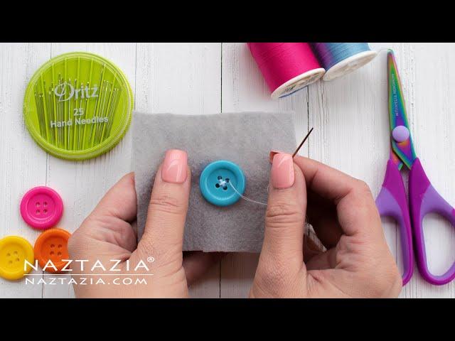 HOW to SEW by HAND for BEGINNERS  - Learn BASIC SEWING Skills