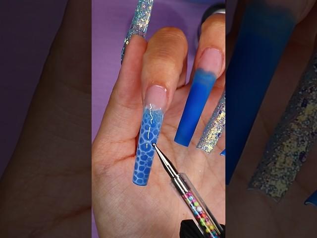 TIKTOK Water Nails  Do we love? #nails #nailart #waternails #poolnails #nailtutorial