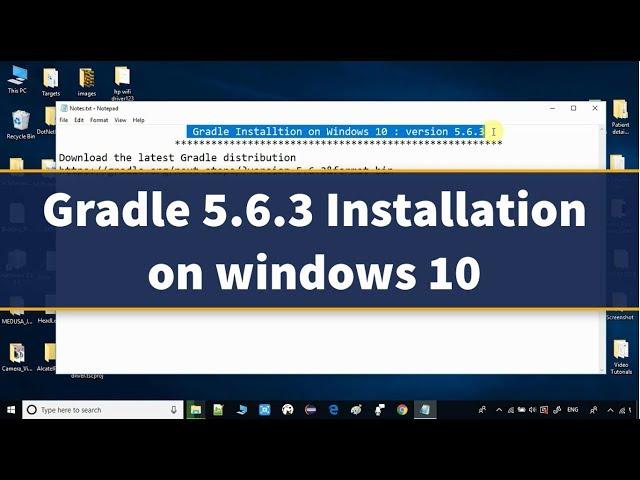 Gradle 5.6.3 Installation on Windows 10