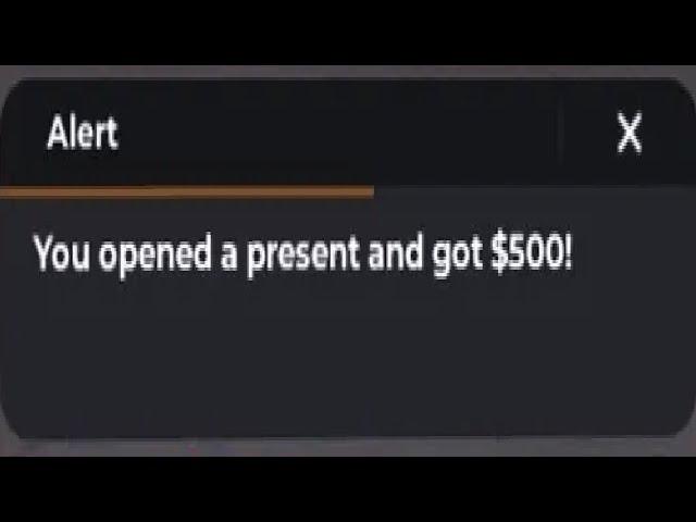 You opened a present and got $500!