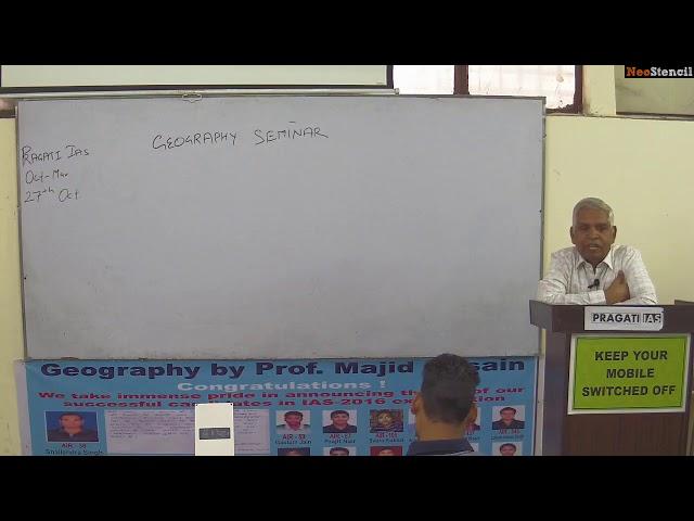 Prof. Majid Husain | Geography Optional | Seminar | UPSC | Pragati IAS | NeoStencil