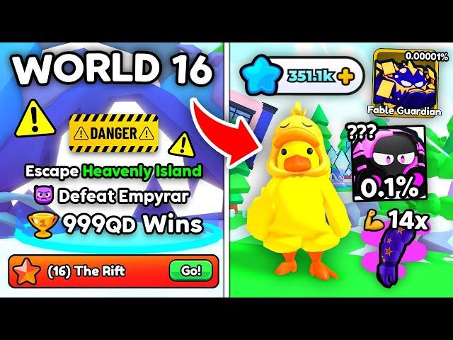 I Unlocked NEW World 16 with OP Rift Pets and Stars in Arm Wrestling Simulator! (Roblox)